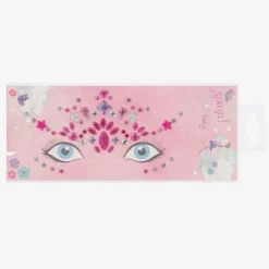 Girls Pink Gem Makeup Stickers