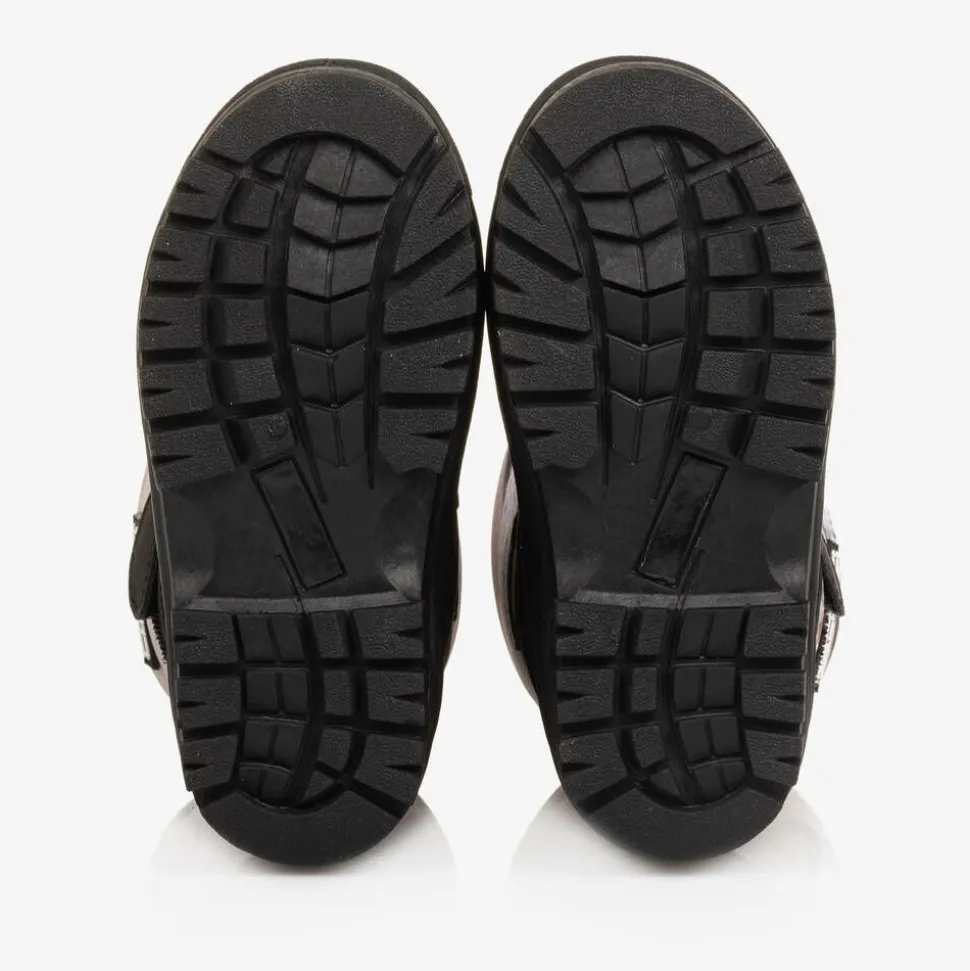 Girls Pink Horses Snow Boots