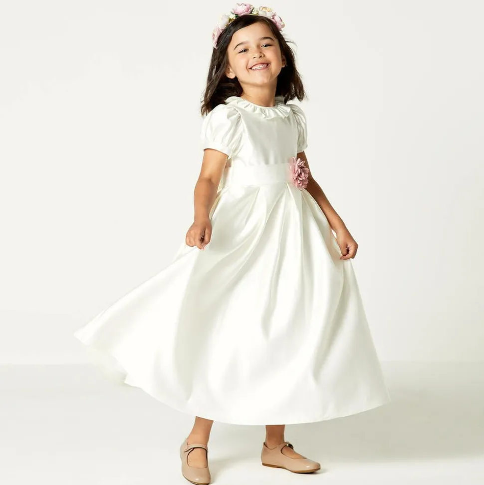 Girls Pink Leather Pumps