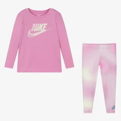 Girls Pink Leggings Set