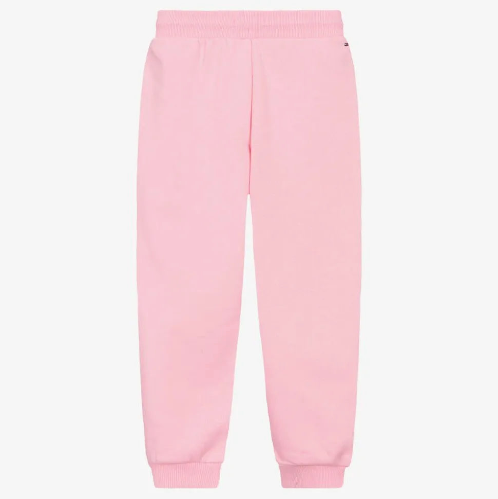Girls Pink Logo Joggers