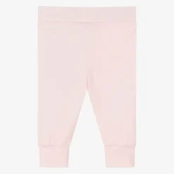 Girls Pink Organic Cotton Leggings