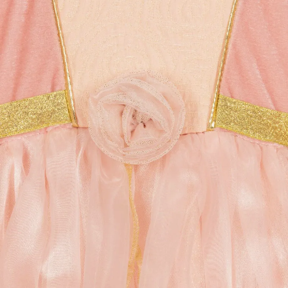 Girls Pink Organza Princess Dress Costume