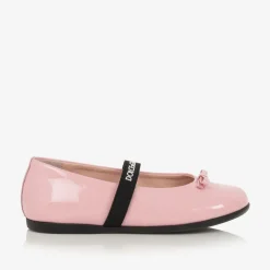 Girls Pink Patent Leather Pumps