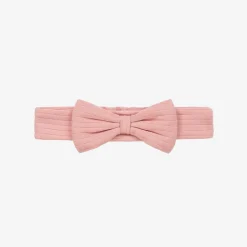 Girls Pink Pima Cotton Abloom Headband