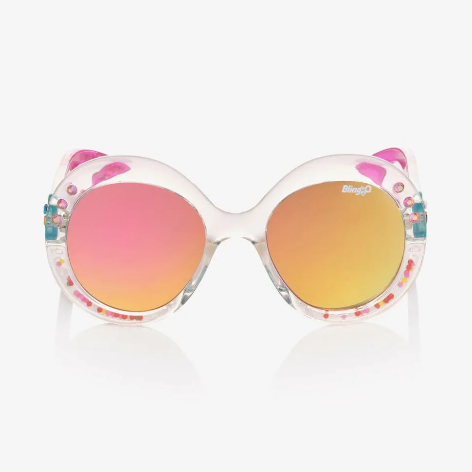 Girls Pink Sprinkle Sunglasses (UVA/UVB)