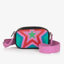 Girls Pink Star Messenger Bag (18cm)