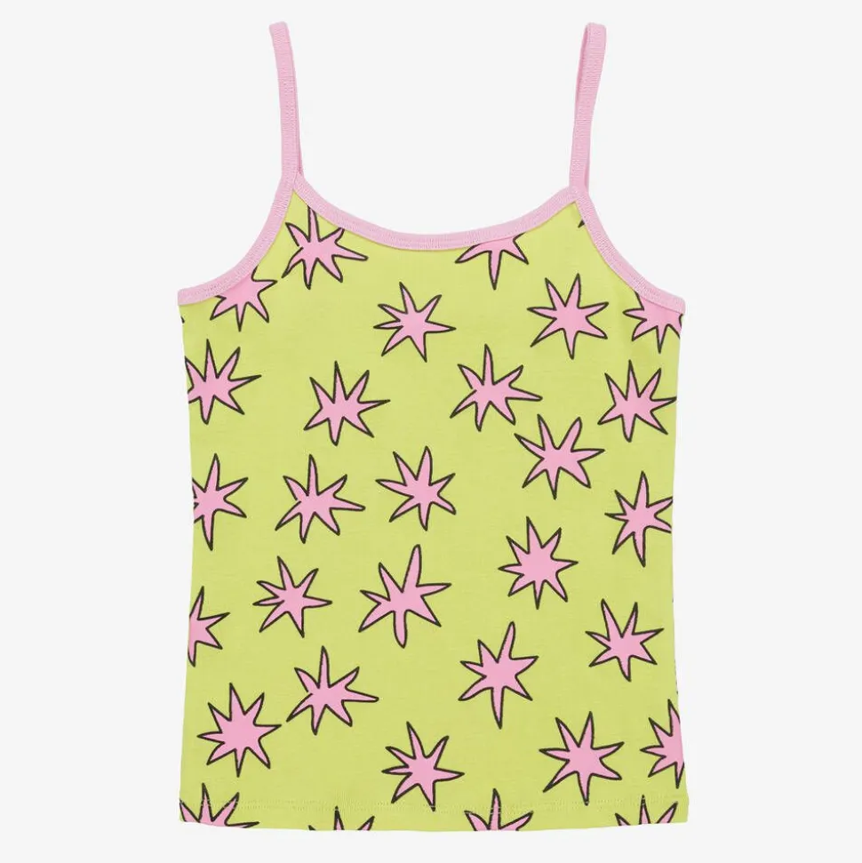 Girls Pink Star Vests (7 Pack)