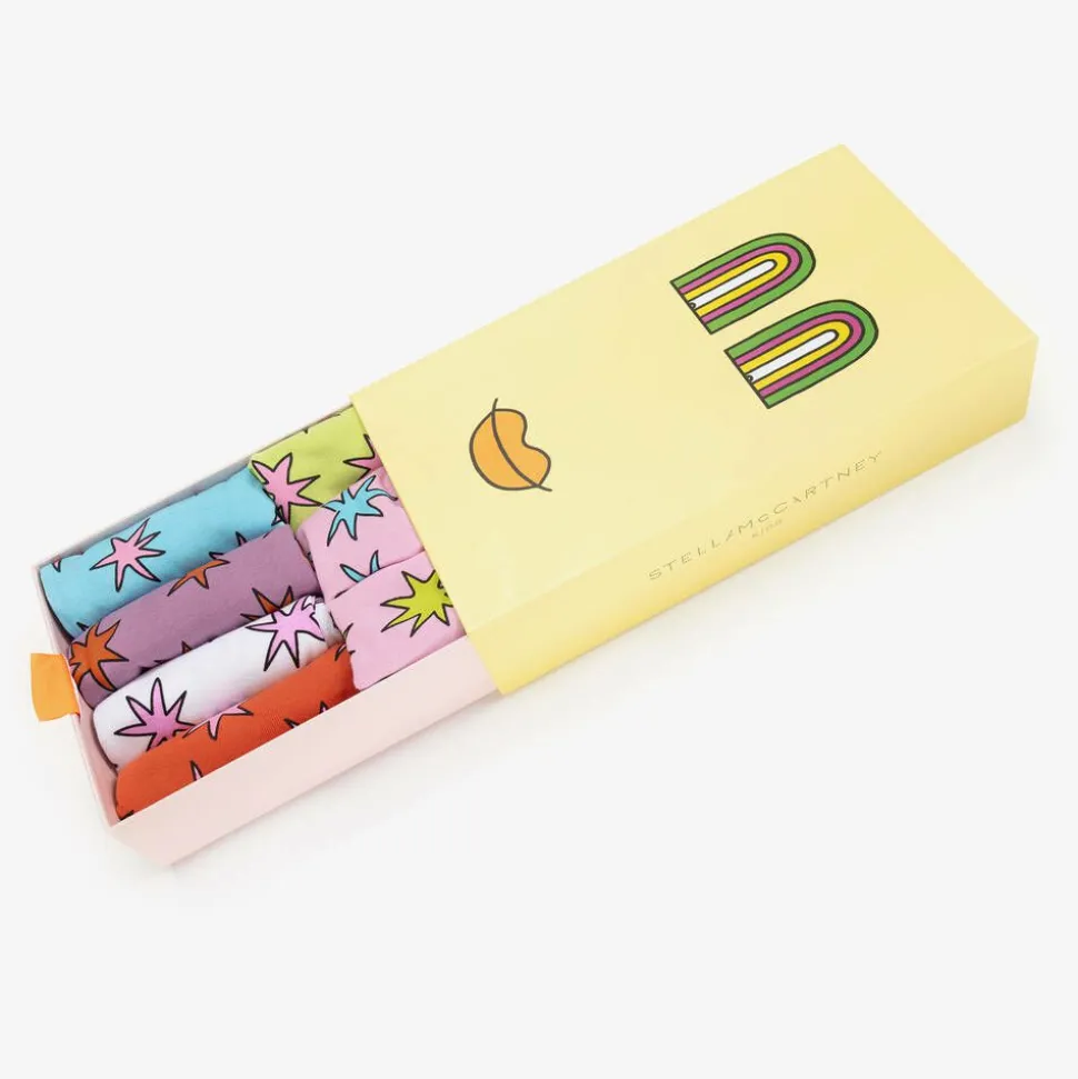 Girls Pink Star Vests (7 Pack)