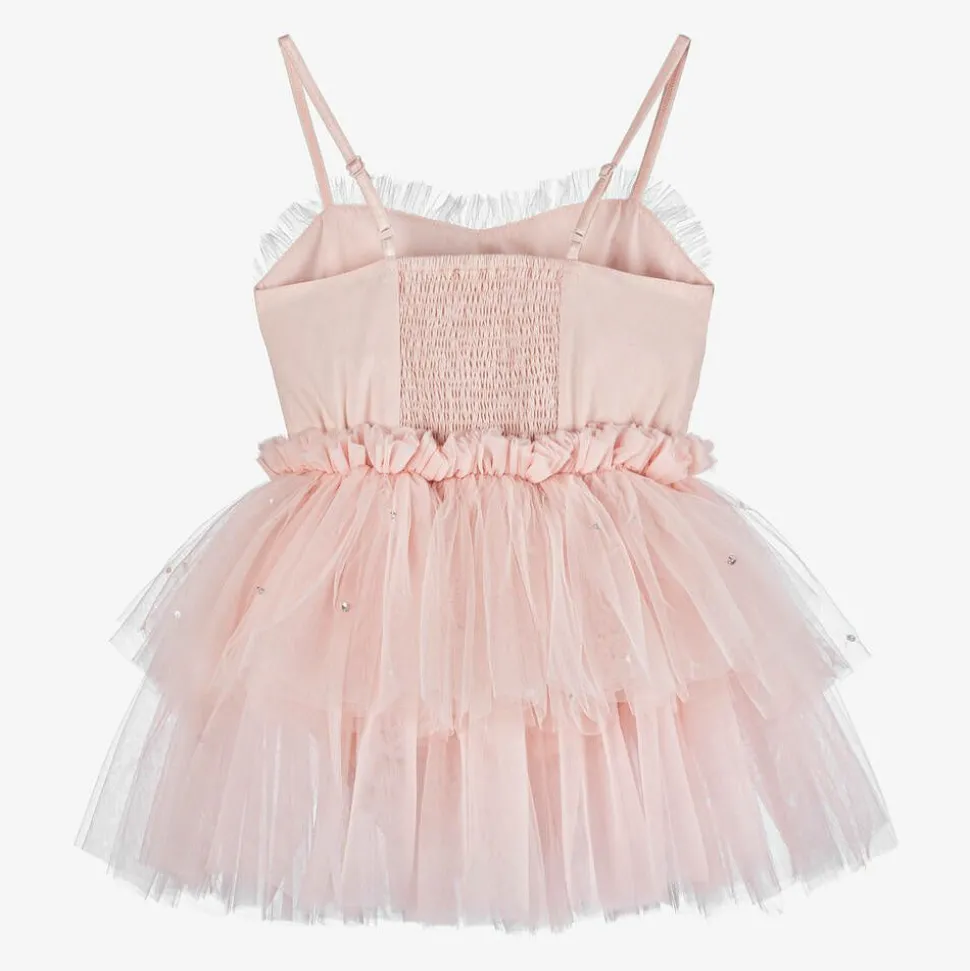 Girls Pink Tulle Ballerina Tutu Dress