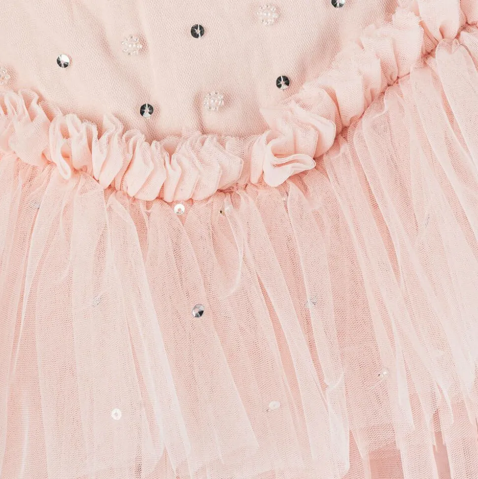 Girls Pink Tulle Ballerina Tutu Dress