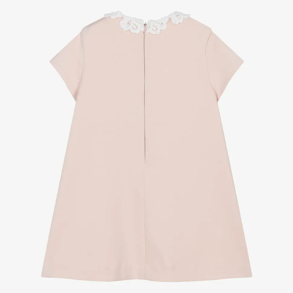 Girls Pink Viscose Dress