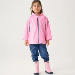 Girls Pink Waterproof Raincoat
