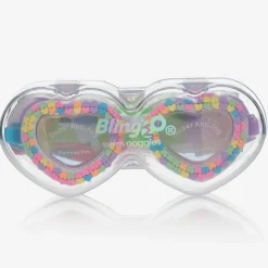 Girls Purple Hearts Swimming Goggles
