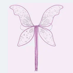 Girls Purple Sequin & Tulle Fairy Wings