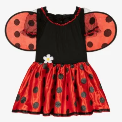 Girls Red Ladybird Costume