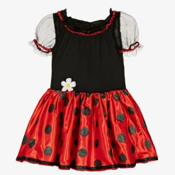 Girls Red Ladybird Costume