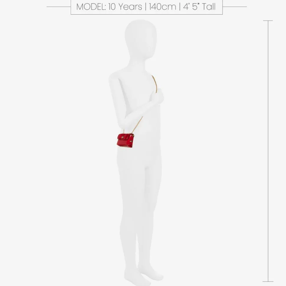 Girls Red Mini Shoulder Bag (8cm)