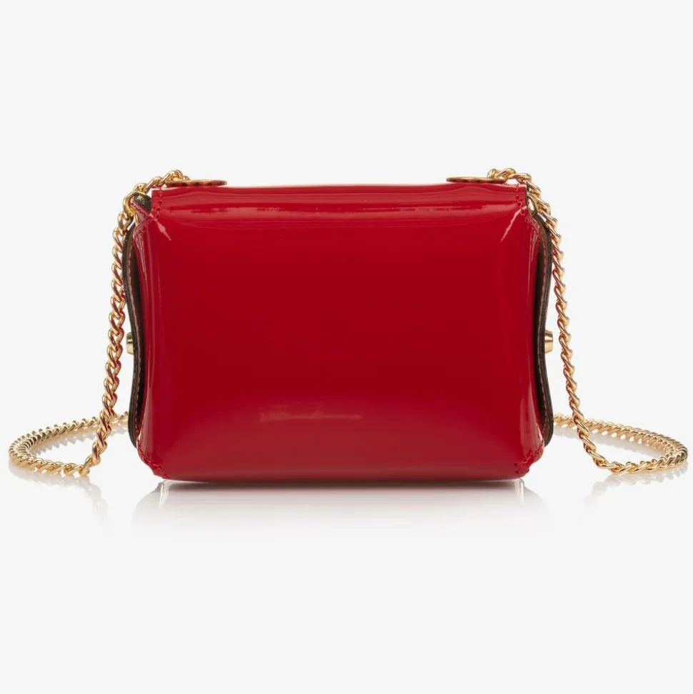 Girls Red Patent Leather Bag (12cm)