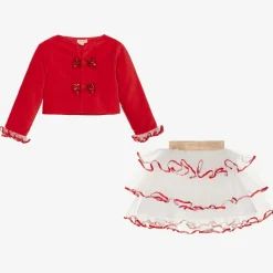 Girls Red Santa's Little Helper Costume