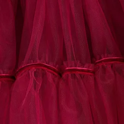Girls Red Tulle & Velvet Dress