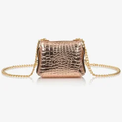 Girls Rose Gold Mini Bag (8cm)