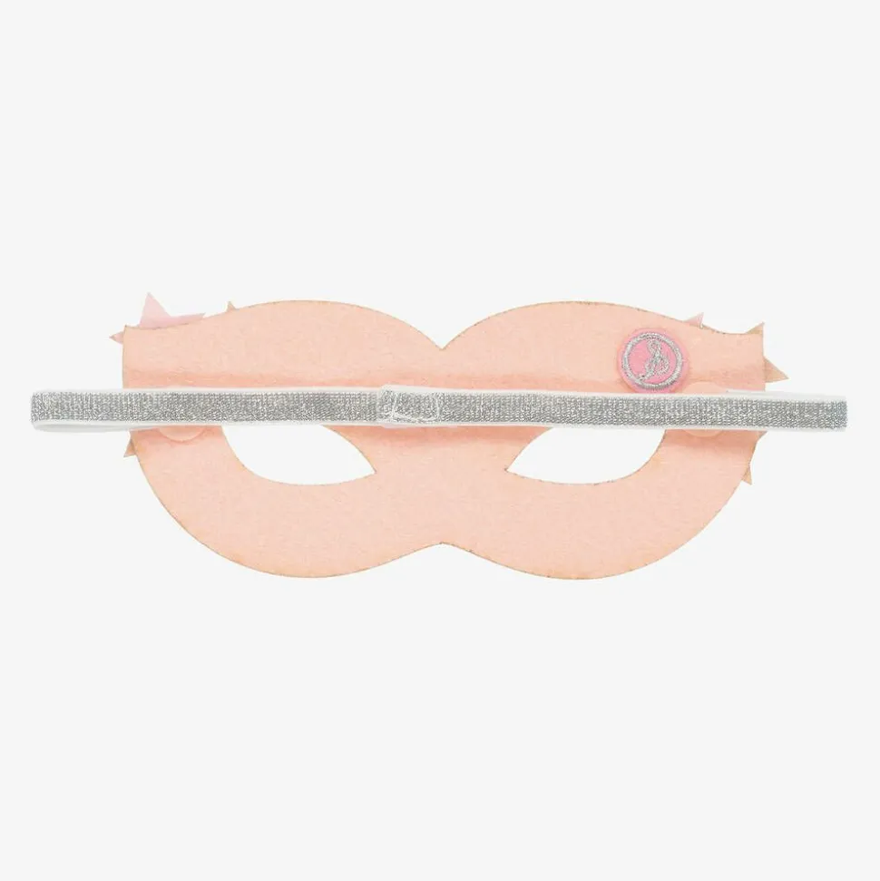 Girls Silver Sparkly Superhero Mask