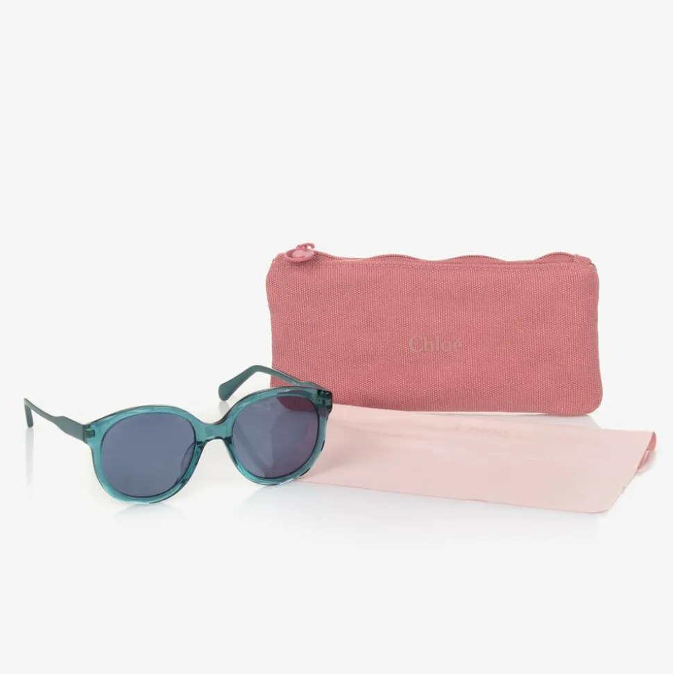 Girls Teal Blue Sunglasses