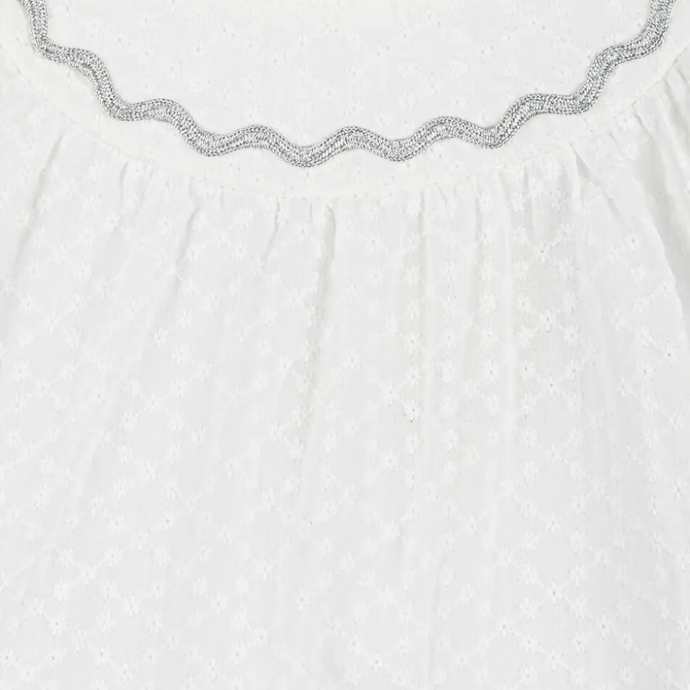 Girls White & Pink Tulle Skirt Set