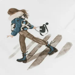 Girls White Cotton Girl Graphic Top