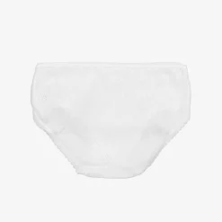 Girls White Cotton Knickers