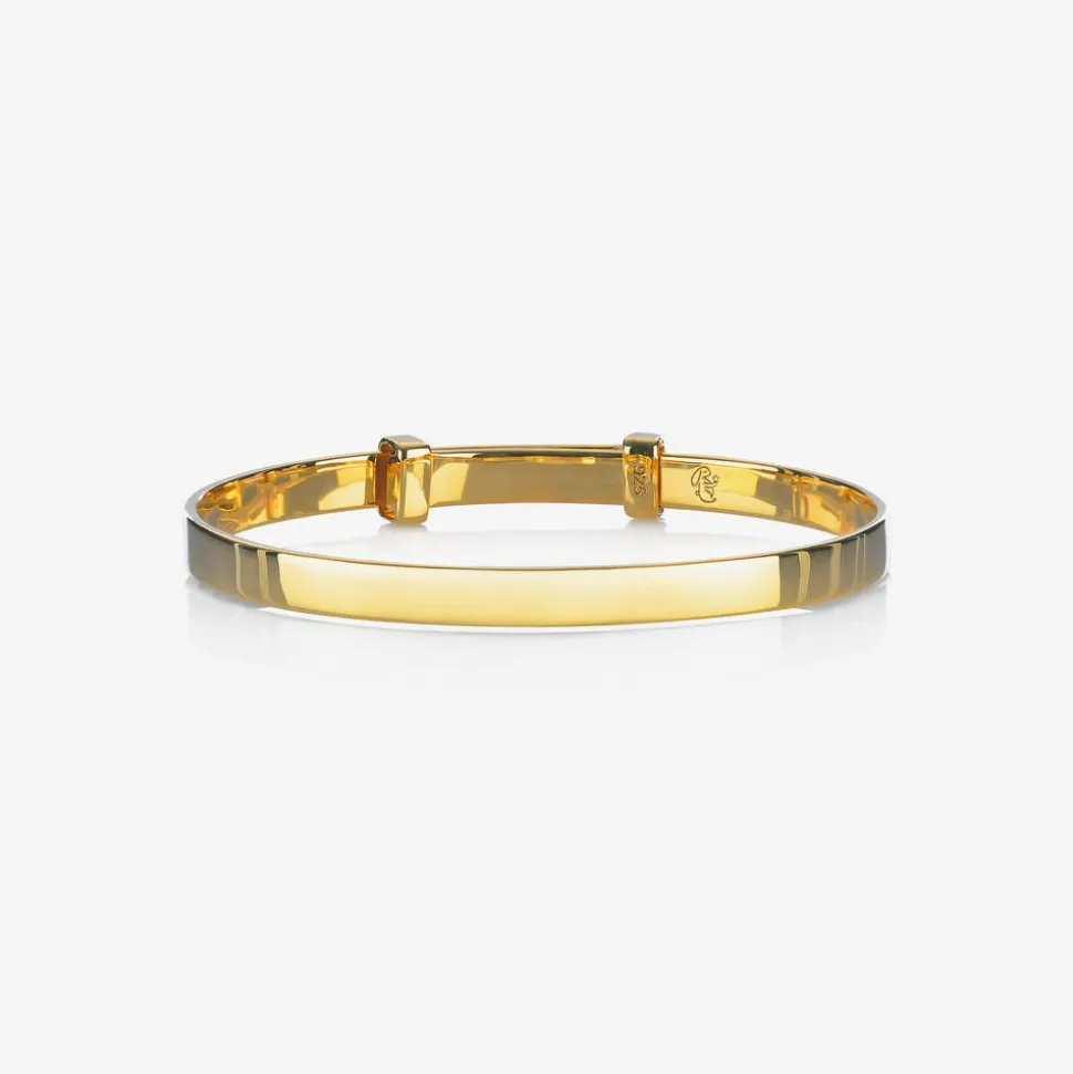 Gold Plated Personalised Bangle