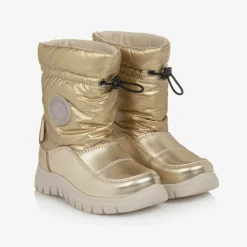 Gold Waterproof Snow Boots