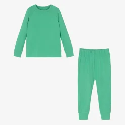 Green Bamboo Jersey Base Layer Set