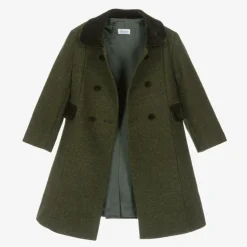Green Collared Wool Coat