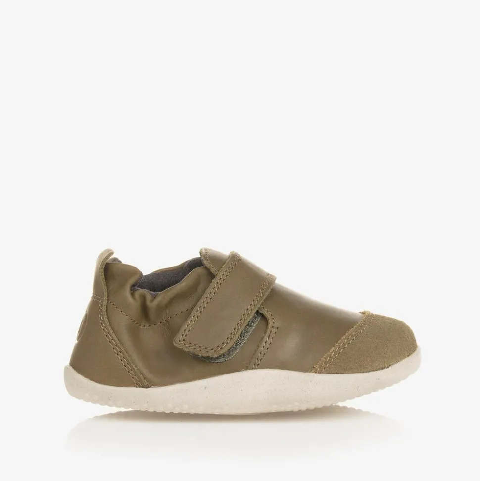 Green Leather First Walkers