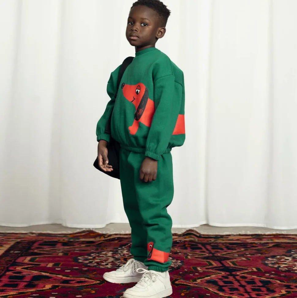 Green Organic Cotton Dog Print Sweatshirt