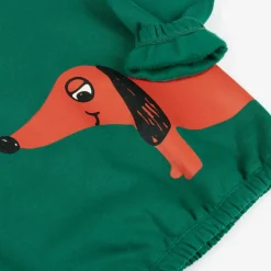Green Organic Cotton Dog Print Sweatshirt