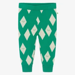 Green Organic Cotton Knitted Joggers