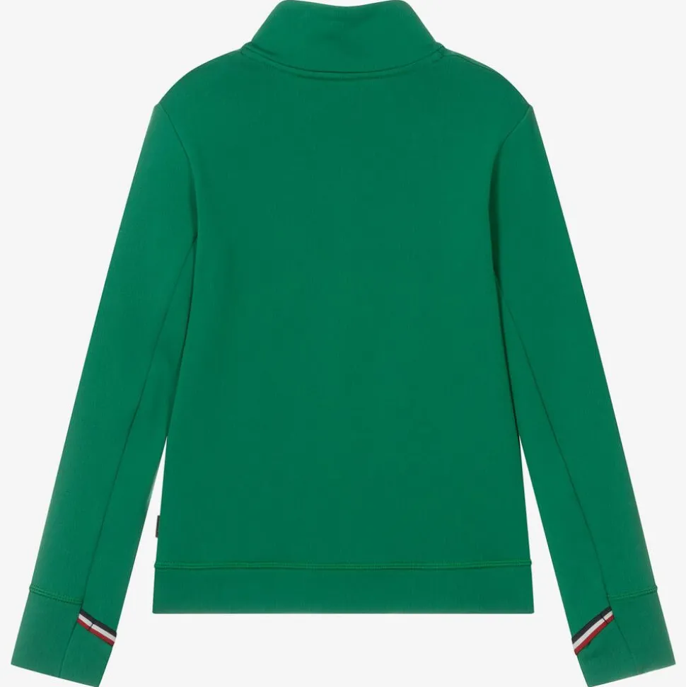 Green Technical Half-Zip Top
