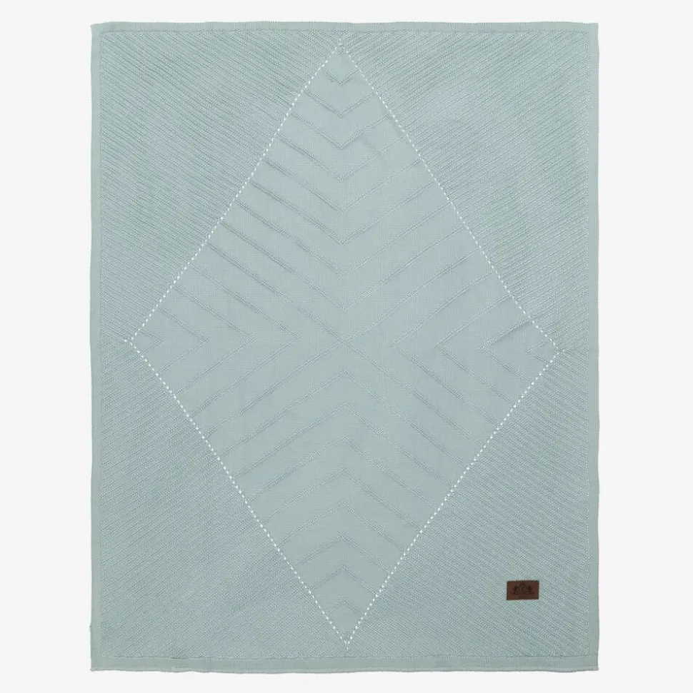 Green Viscose Knit Baby Blanket (100cm)