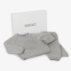 Grey Cotton & Cashmere Baby Trouser Gift Set