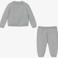 Grey Cotton & Cashmere Baby Trouser Gift Set
