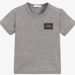 Grey Cotton Baby T-Shirt
