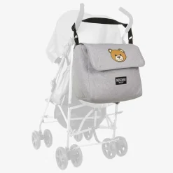 Grey Cotton Teddy Bear Changing Bag (49cm)