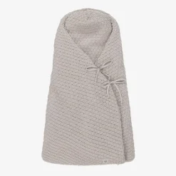 Grey Knit Cotton Baby Nest (75cm)