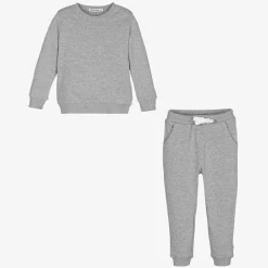 Grey Marl Cotton Tracksuit