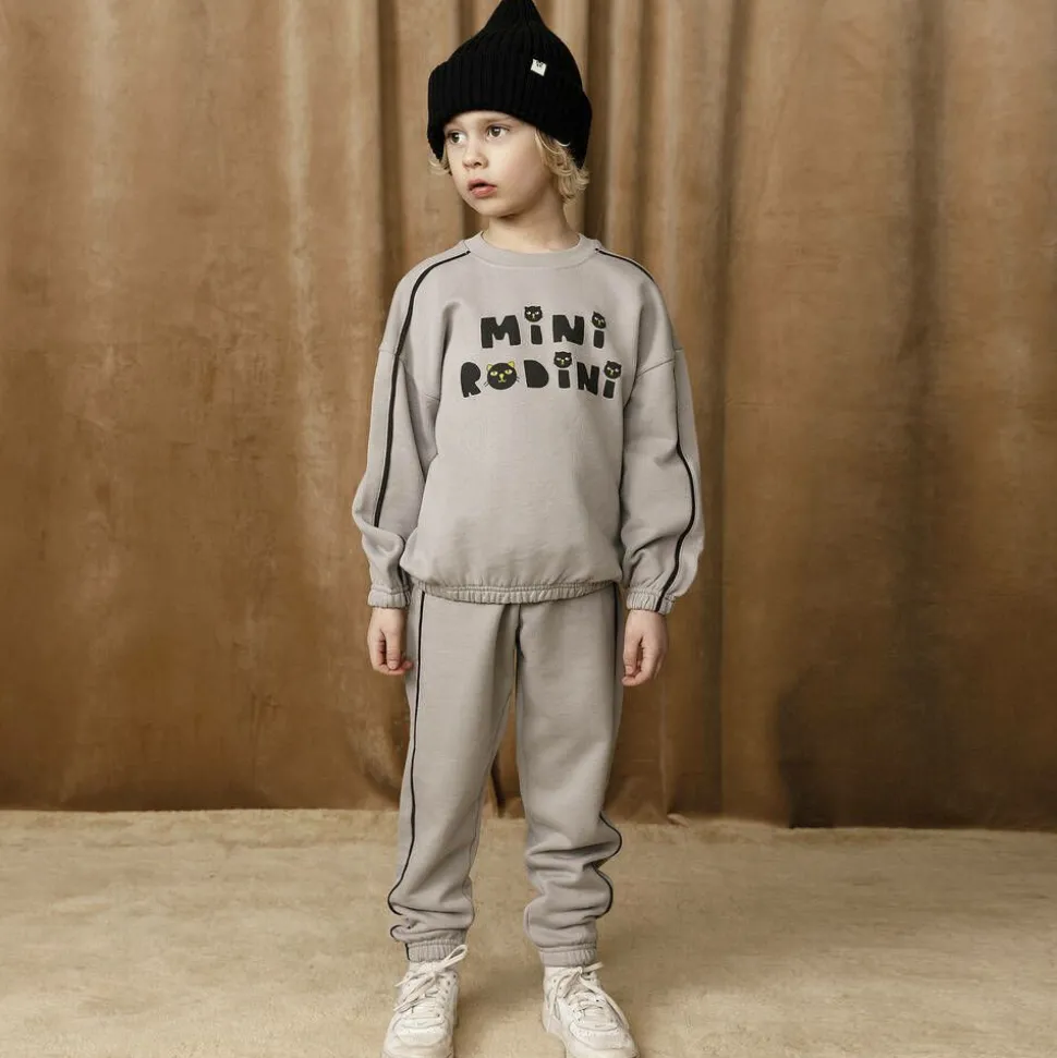 Grey Organic Cotton Cats Sweatshirt