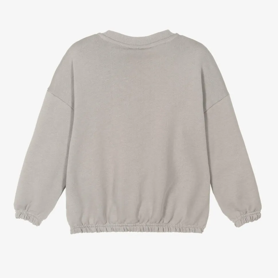 Grey Organic Cotton Cats Sweatshirt