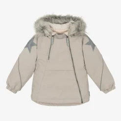 Grey Padded Ski Jacket